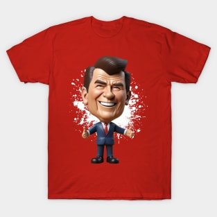 Ronald Reagan plastic figure T-Shirt